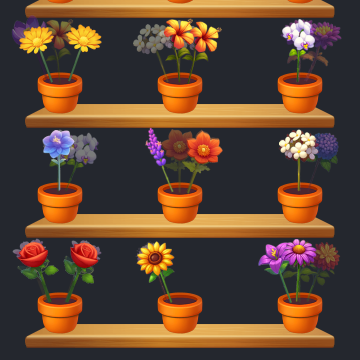开心来插花